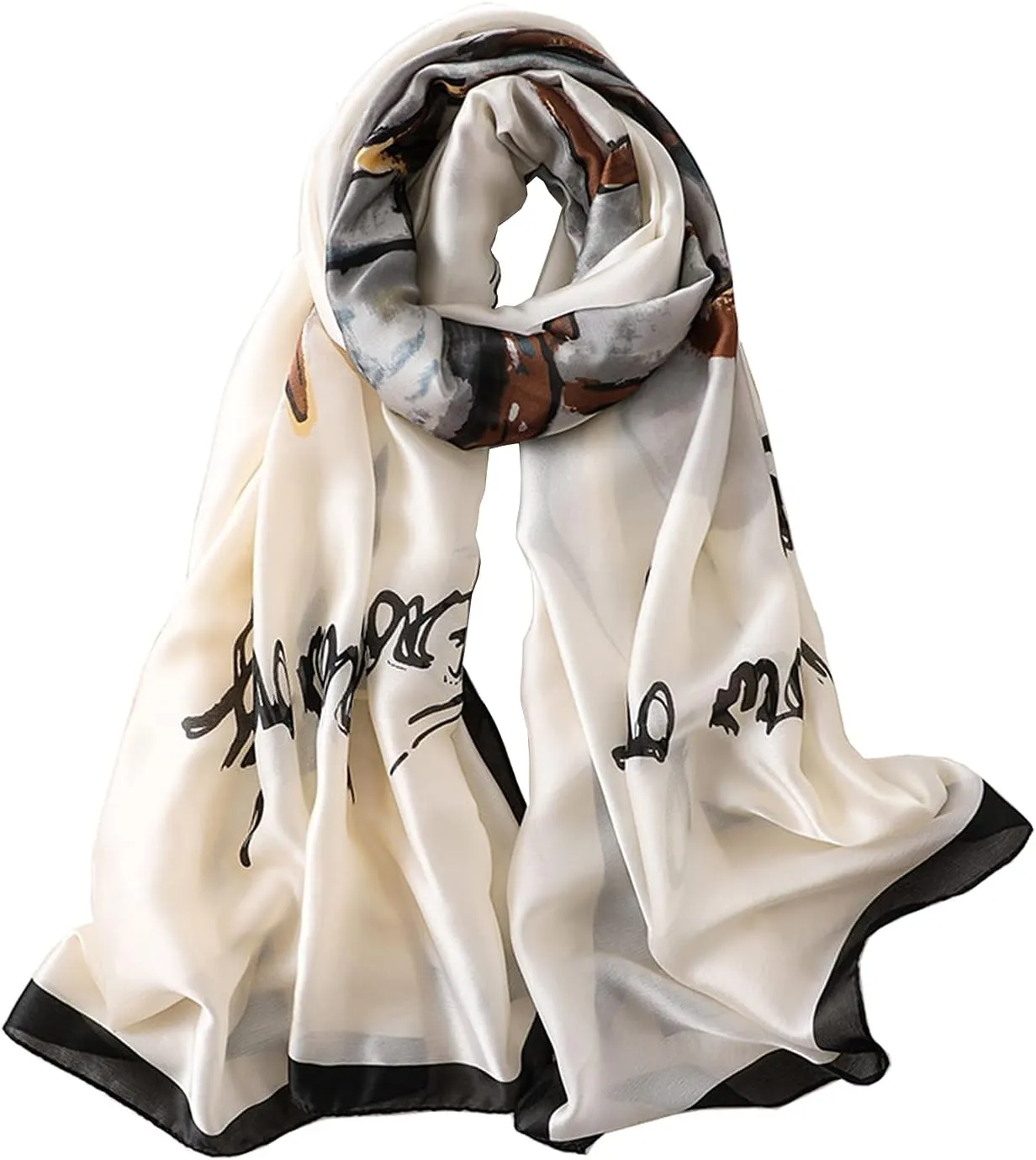 Fashion Scarves Scarf Silk Feeling Scarves Long Lightweight Sunscreen Shawls for Women