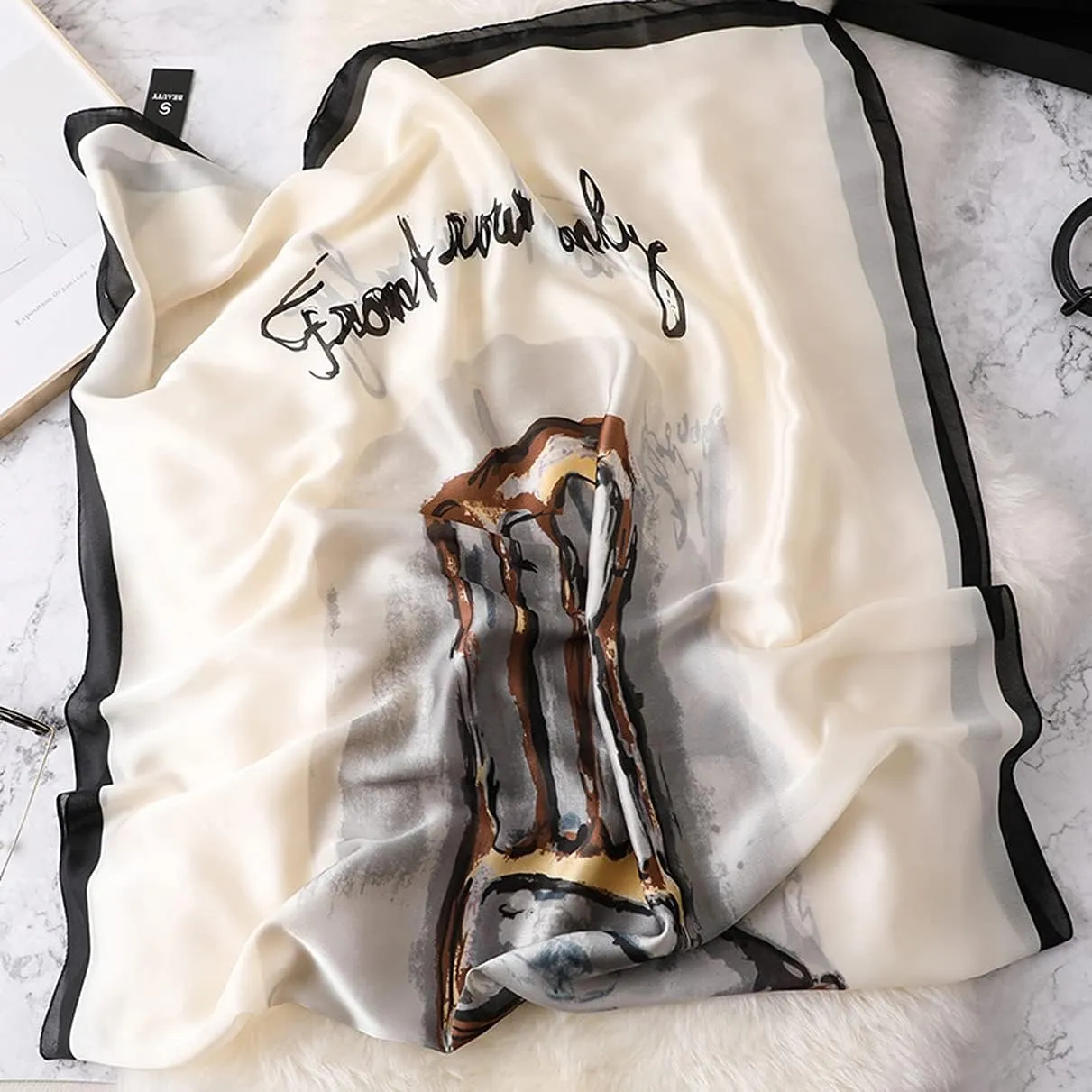 Fashion Scarves Scarf Silk Feeling Scarves Long Lightweight Sunscreen Shawls for Women