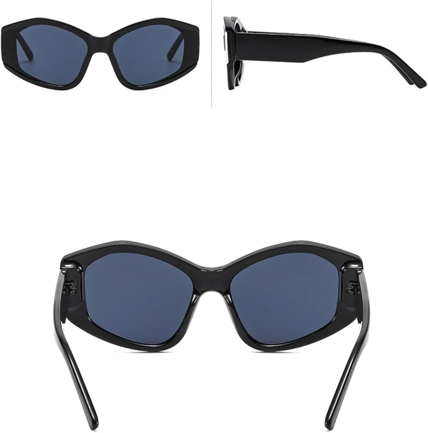 Fashion Thick Frame Sunglasses for Women Punk Trendy Outdoor Uv400