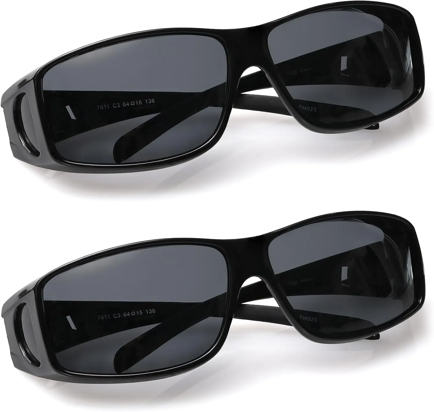 Fit Over Wrap Sunglasses Polarized Lens Wear Over Eyeglasses 100% UV Protection for Men and Women