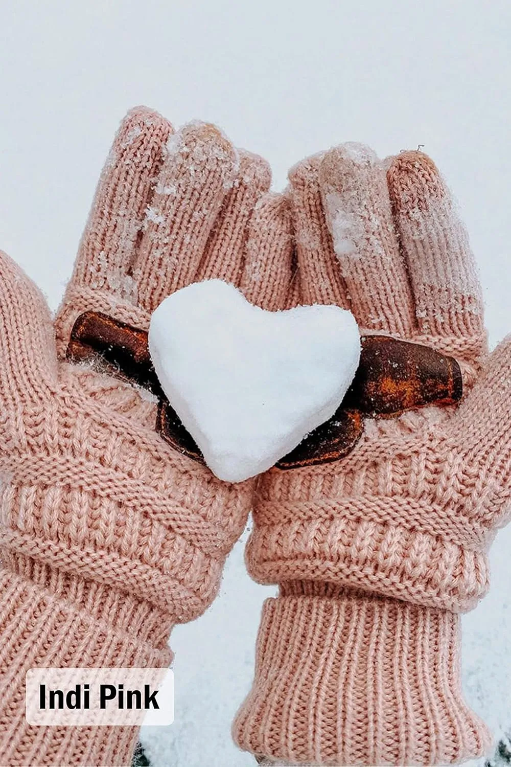 Funky Junque Winter Gloves Women Cold Weather Touch Screen Knit Matching Lined Warm Fleece Lined Touchscreen Texting