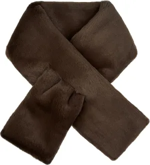 Futrzane Modern Scarf - Womens Faux Fur Stoles Wraps - Soft Collar for Jackets