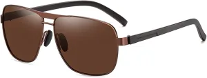 GAOXIN Polarized Men's Retro Box Sunglasses Sports Cycling Light Sunglasses (Color : D, Size : Medium)