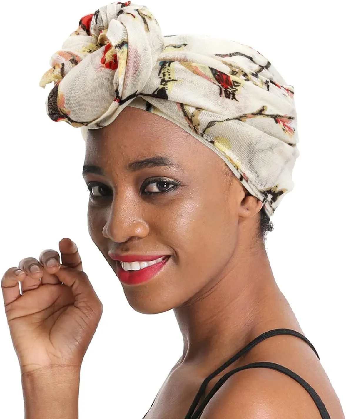 GERINLY Scarfs for Women Lightweight Floral Birds Print Cotton Scarves and Wraps for Summer Shawl