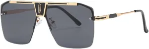 Gradient Square Sunglasses Men Women Vintage Oversized Rimless Sun Glasses For Female Eyewear UV400 vintage