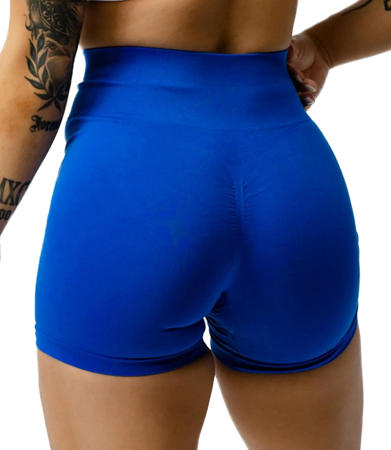 Gymreapers Infinity Seamless Workout Shorts High Waist Biker Shorts for Women Athletic Gym Running Pilates Yoga Sport Short