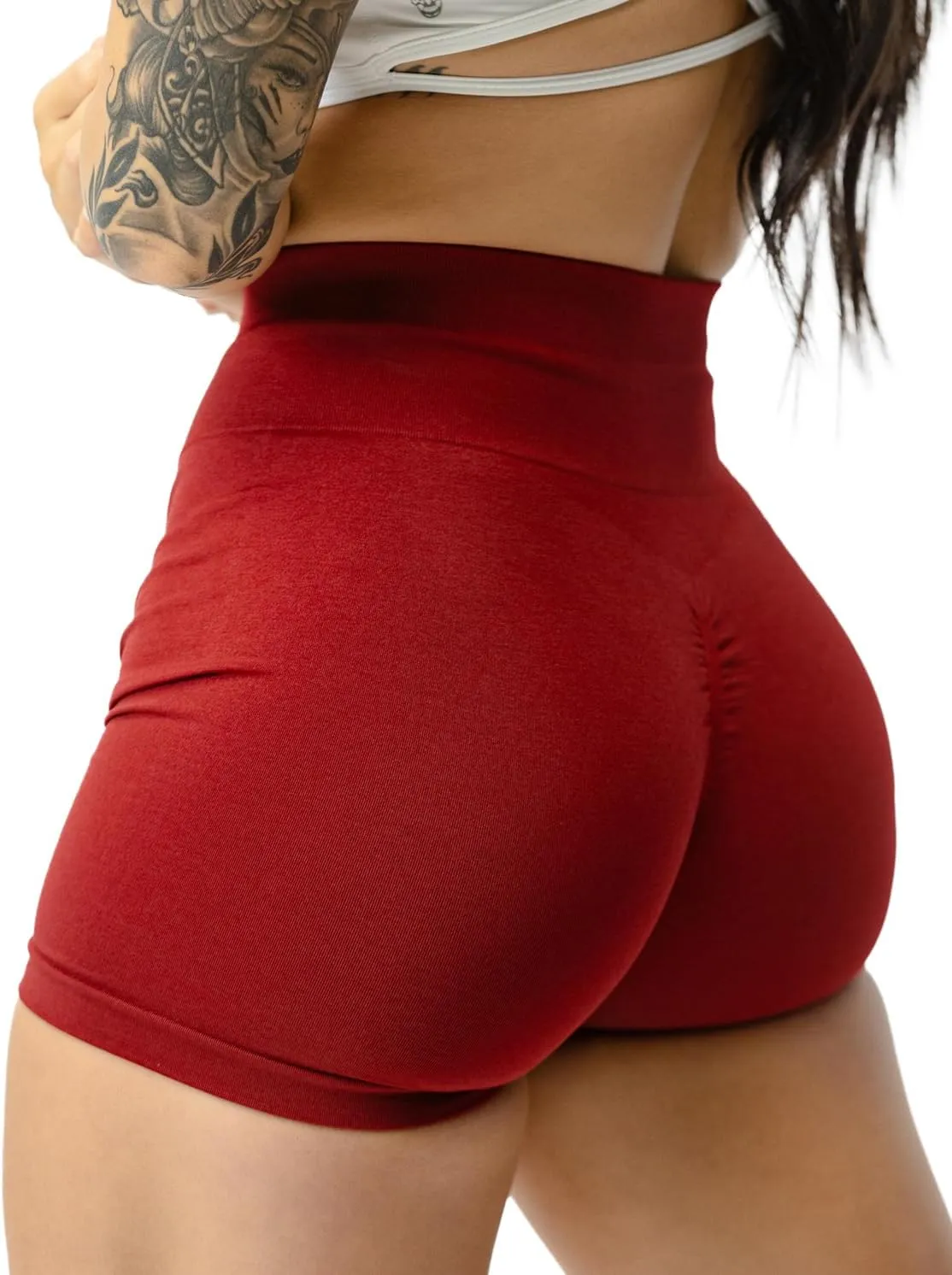 Gymreapers Infinity Seamless Workout Shorts High Waist Biker Shorts for Women Athletic Gym Running Pilates Yoga Sport Short