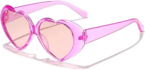 Heart-Shaped Sunglasses Women Love Heart Sun Glasses Ladies Party Shades Vintage UV400 Accessories