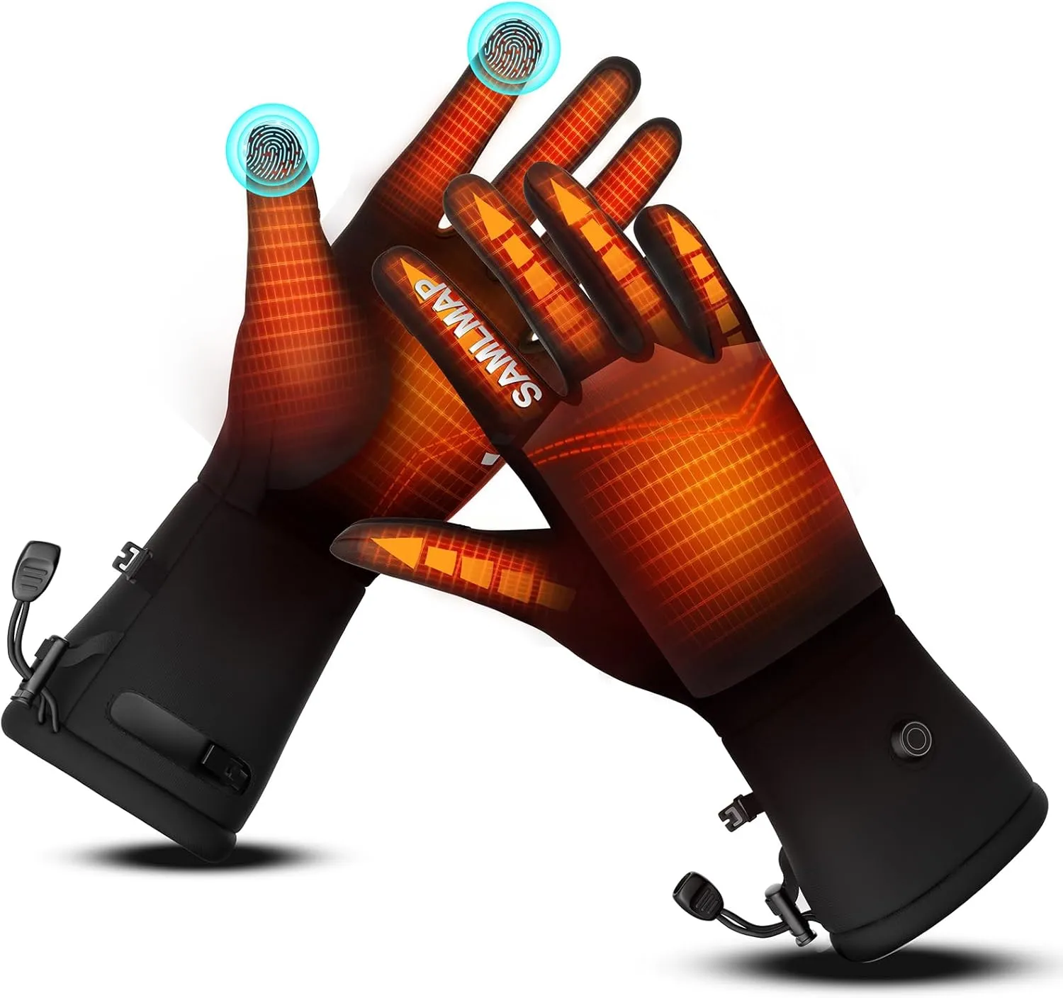 Heated Gloves, Electric Gloves Heated for Men/Women Rechargeable, Waterproof Work Motorcycle Glove for Winter Outdoor