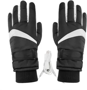 Heated Gloves Men Women Waterproof Thermal Winter Ski Gloves Mittens Electric Hand Warmer Cold Weather Windproof Touchscreen Motorcycle Snow Gloves Outdoor Camping Cycling Skiing Hiking Working