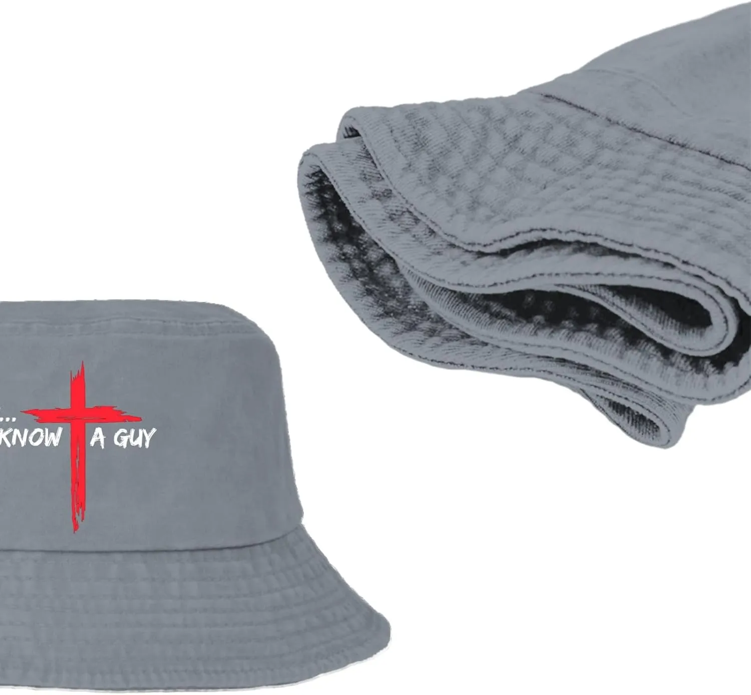 I Can't But I Knows A Guys Bucket Hat Jesus Cross Bucket Hat Flodable Hat for Travel Accessories for Basketball
