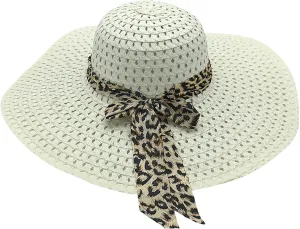 ink2055 Floppy Wide Brim Straw Hat Sun Protection Fashion Accessories