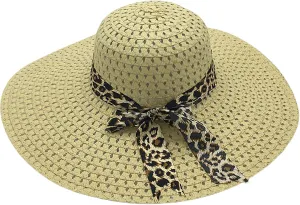 ink2055 Floppy Wide Brim Straw Hat Sun Protection Fashion Accessories