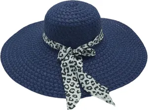 ink2055 Floppy Wide Brim Straw Hat Sun Protection Fashion Accessories