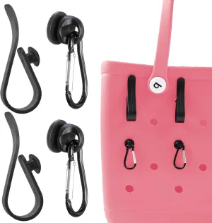 Inserts Hooks Accessories for Bogg Bag, Hooks, Charms, Carabiner, Pouch, Tassel Keychain, Cup Holder, Compatible with Simply Southern and Rubber Beach Totes