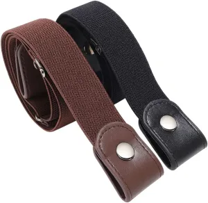 Invisible Elastic Stretch Belt for Women Men Buckleless Jeans Waist Belt