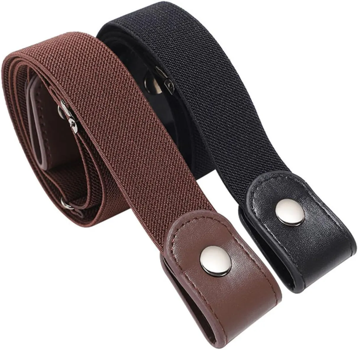 Invisible Elastic Stretch Belt for Women Men Buckleless Jeans Waist Belt