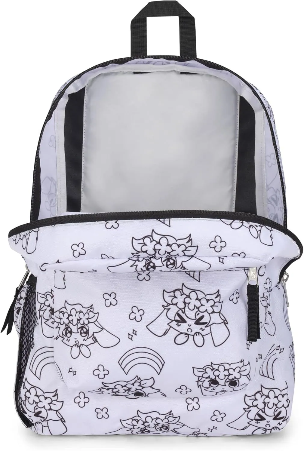 JanSport Cross Town Backpack 17" x 12.5" x 6" - Simple Bag for Everyone with 1 Main Compartment, Front Utility Pocket - Premium Class Accessories - Anime Emotions