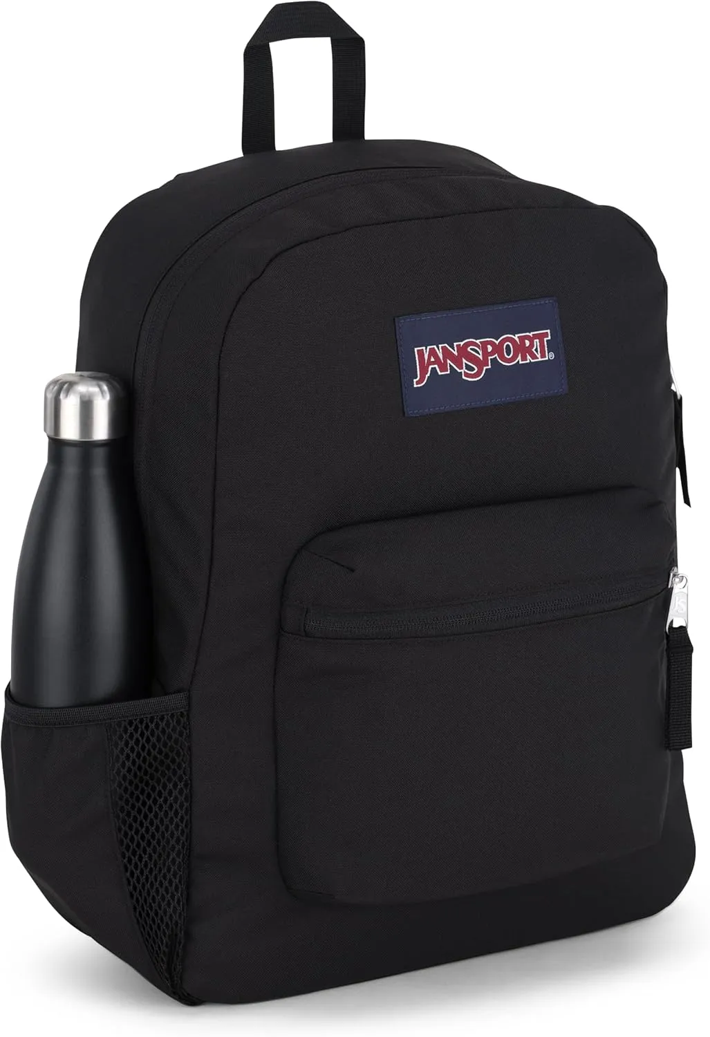 JanSport Cross Town Backpack 17" x 12.5" x 6" - Simple Bag for Everyone with 1 Main Compartment, Front Utility Pocket - Premium Class Accessories - Black