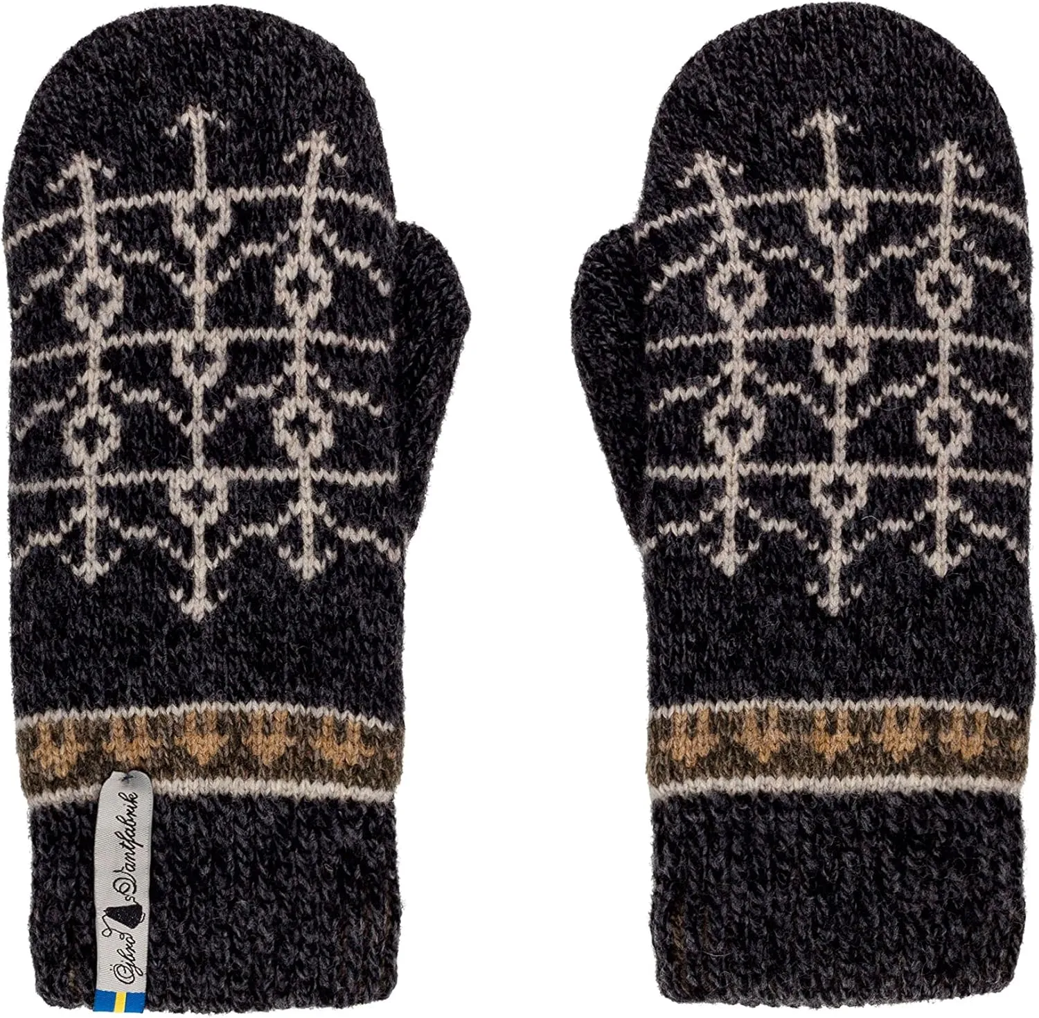 Öjbro Swedish made 100% Merino Wool Soft Thick & Extremely Warm Mittens (as Featured by the Raynauds Assn)