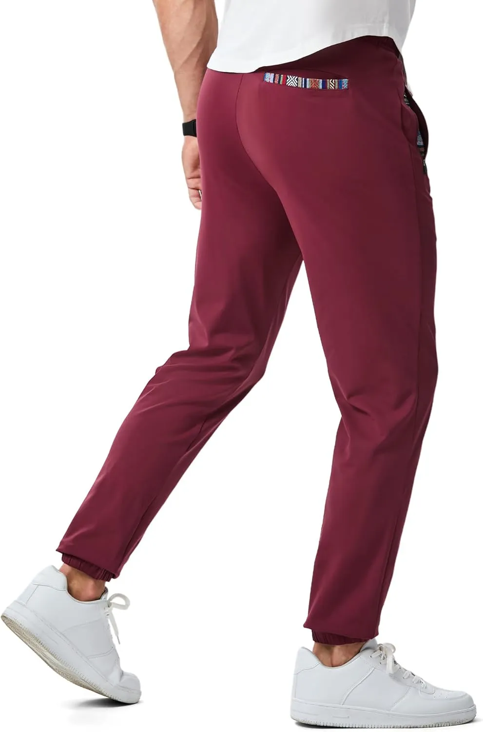 JMIERR Men's Sweatpants with Zipper Pockets Athletic Training Track Joggers Drawstring Stretch Elastic Waist Pants