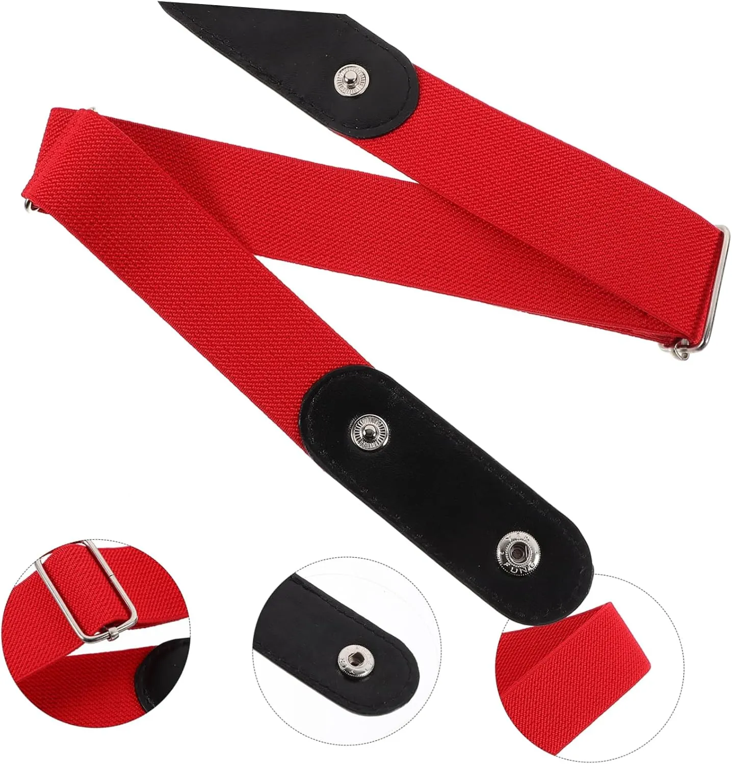 Lazy Belt Buckle Elastic Belt Buckle- Invisible Elastic Waist Belts Side Belt for Women Belts