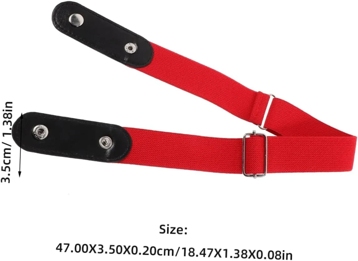 Lazy Belt Buckle Elastic Belt Buckle- Invisible Elastic Waist Belts Side Belt for Women Belts
