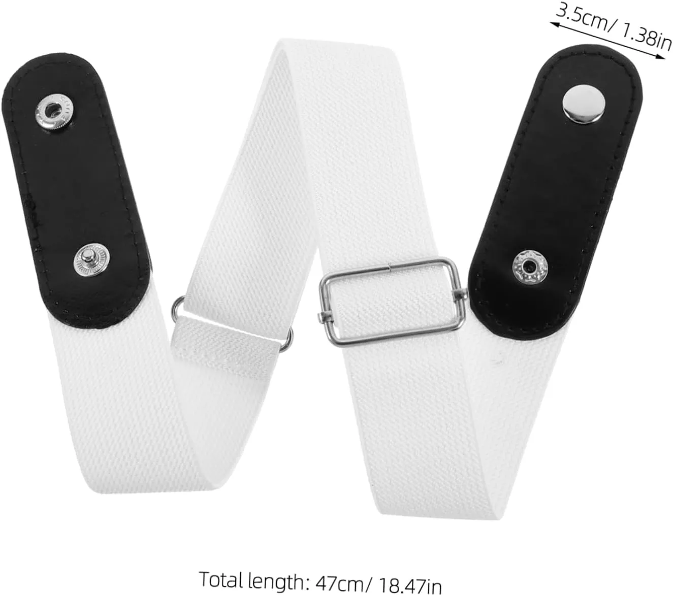 Lazy Belt Buckle Elastic Belt Buckle- Invisible Elastic Waist Belts Side Belt for Women Belts