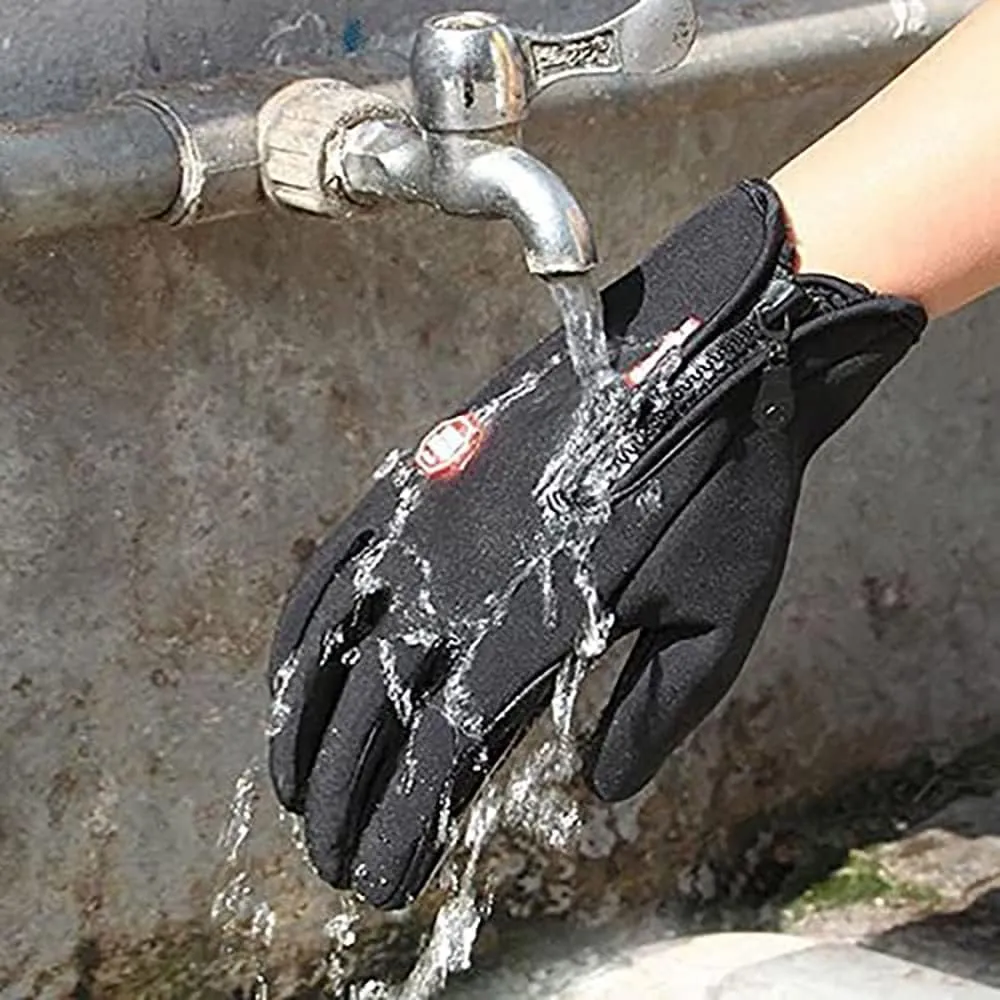 LELEBEAR Thermal Heating Gloves, Winter Touch Screen Warm Windproof Gloves for Cycling, Running, Driving