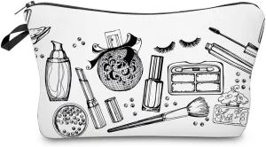 LOOMILOO Cosmetic Bag for Women, Adorable Roomy Makeup Bags Travel Water Resistant Toiletry Bag Accessories Organizer (L2-55244)