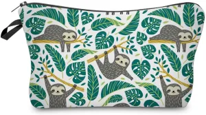 LOOMILOO Cosmetic Bag for Women, Adorable Roomy Makeup Bags Travel Water Resistant Toiletry Bag Accessories Organizer Sloth (Sloth 51476)