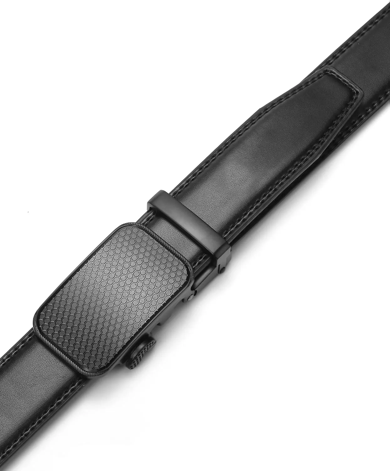 Marino Mens Genuine Leather Ratchet Dress Belt With Automatic Buckle, Enclosed in an Elegant Gift Box