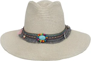 Men Sun Hat Short Brim Cowboy Hat Straw Cap with Sweatband Summer Beach Headgear Party Travel Church Costume Accessories