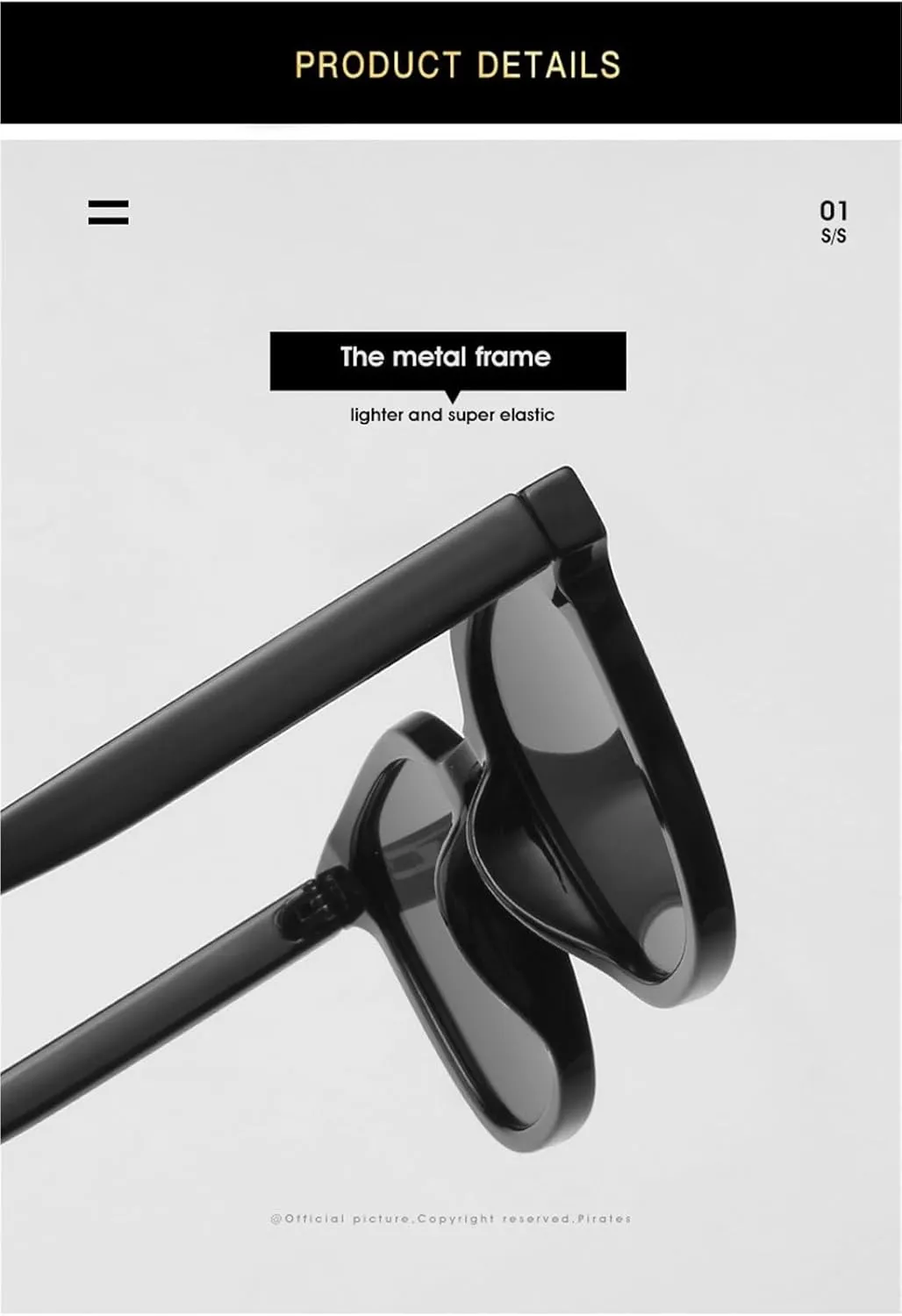 Men's Square Large Frame Sunglasses Outdoor Driving Women's Vacation Sun Glasses