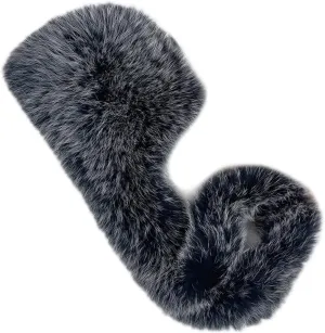 Mens Winter Hood Scarf Real Fox Hair Loop Infinity Scarf Head Scarf Cold Weather Warm Oudoor