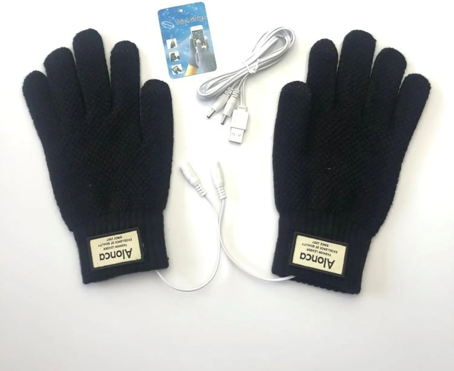 Mens Womens Heated Gloves Rechargeable Heating Gloves Electric Heated Mitten Gloves Winter Cold Weather Gloves (NAI30)