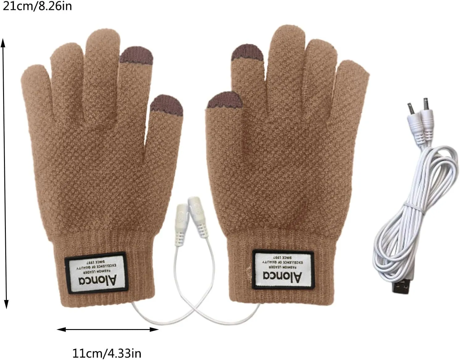 Mens Womens Heated Gloves Rechargeable Heating Gloves Electric Heated Mitten Gloves Winter Cold Weather Gloves (NAI30)