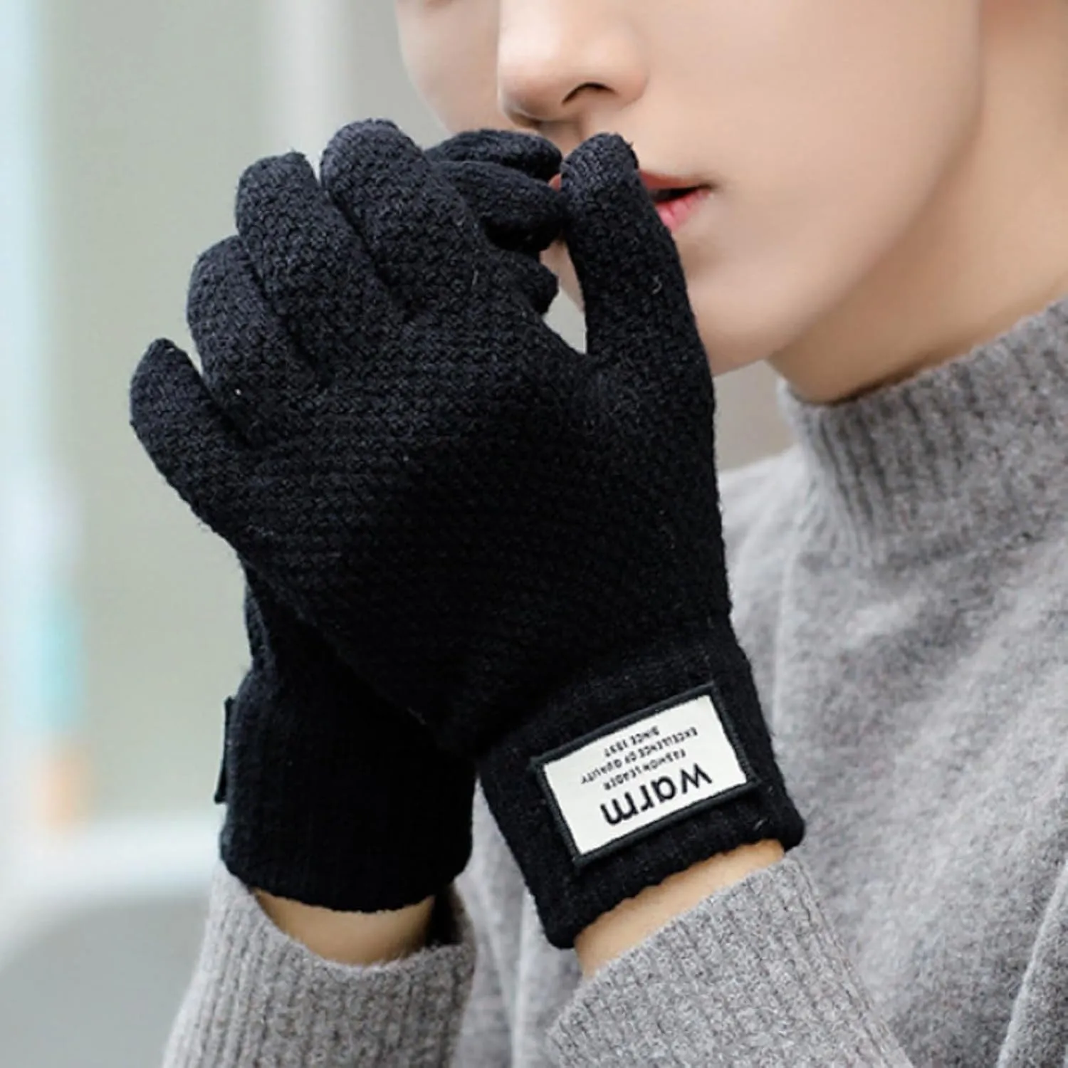 Mens Womens Heated Gloves Rechargeable Heating Gloves Electric Heated Mitten Gloves Winter Cold Weather Gloves (NAI30)
