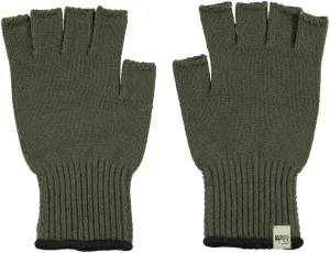 Merino Wool Fingerless Gloves - Half Finger Warm Knitted Gloves