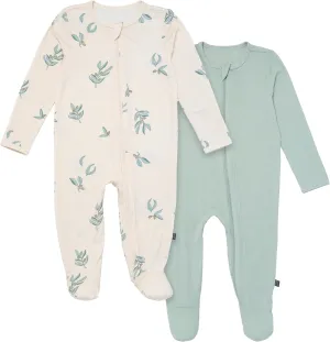 Modern Moments by Gerber Unisex Baby 2-Pack Sleep 'N Play with Mitten Cuffs