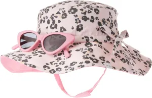 Mud Pie Baby Girl Hat & Sunglasses Set