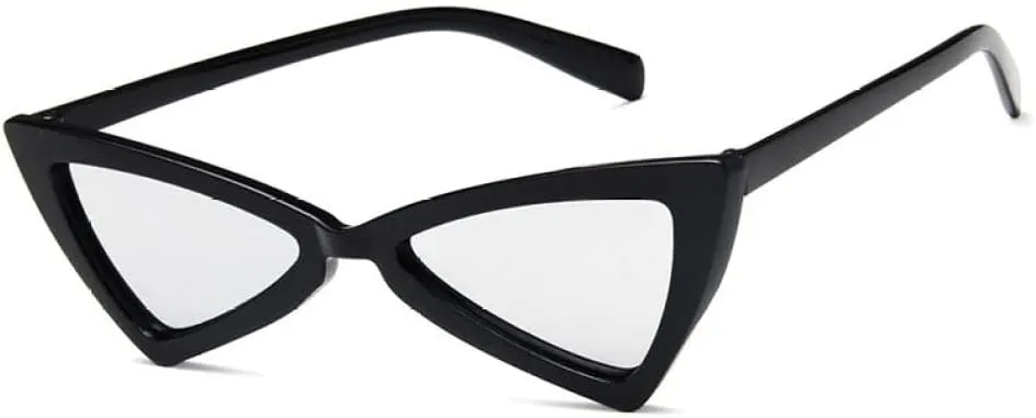 New 2025 Cat eye frame sunglasses women ladies retro vintage silver triangle sun glasses female driving eyewear