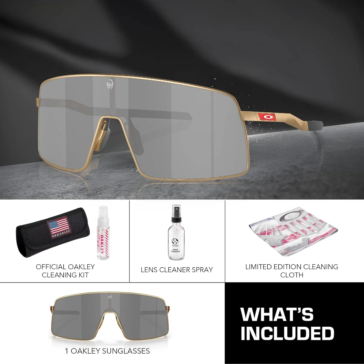 OAKLEY SUTRO TI OO6013 Sunglasses MATTE GUNMETAL Frame with PRIZM BLACK Lenses With Official Eyewear Kit Bundle