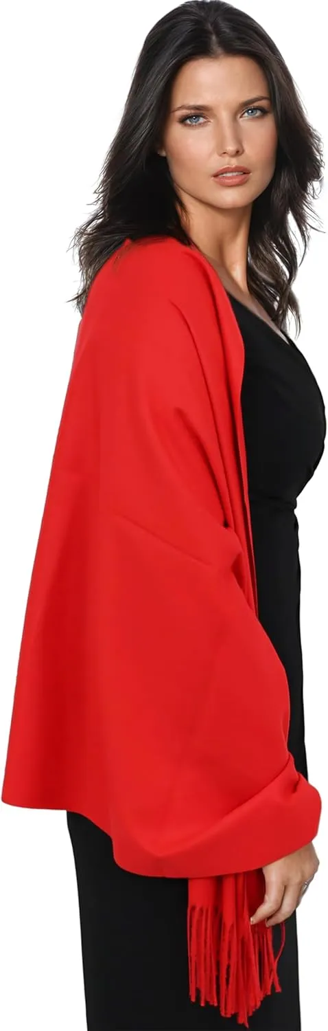 Ocomfly 100% Pashmina Scarf for Women - Premium Womens Scarves - Gift Boxed - Shawls or Wraps - Ultra Soft and Warm