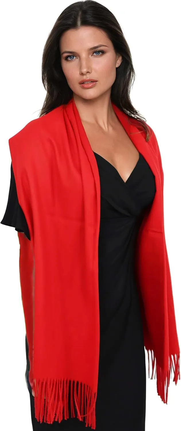 Ocomfly 100% Pashmina Scarf for Women - Premium Womens Scarves - Gift Boxed - Shawls or Wraps - Ultra Soft and Warm