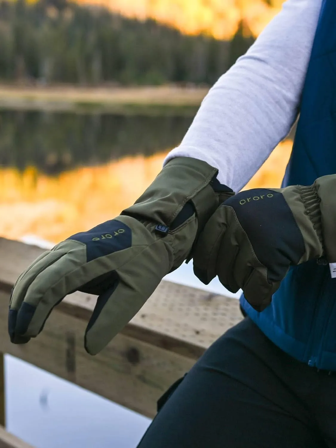 ORORO Unisex Shell Gloves for Liner Gloves - Non Heated