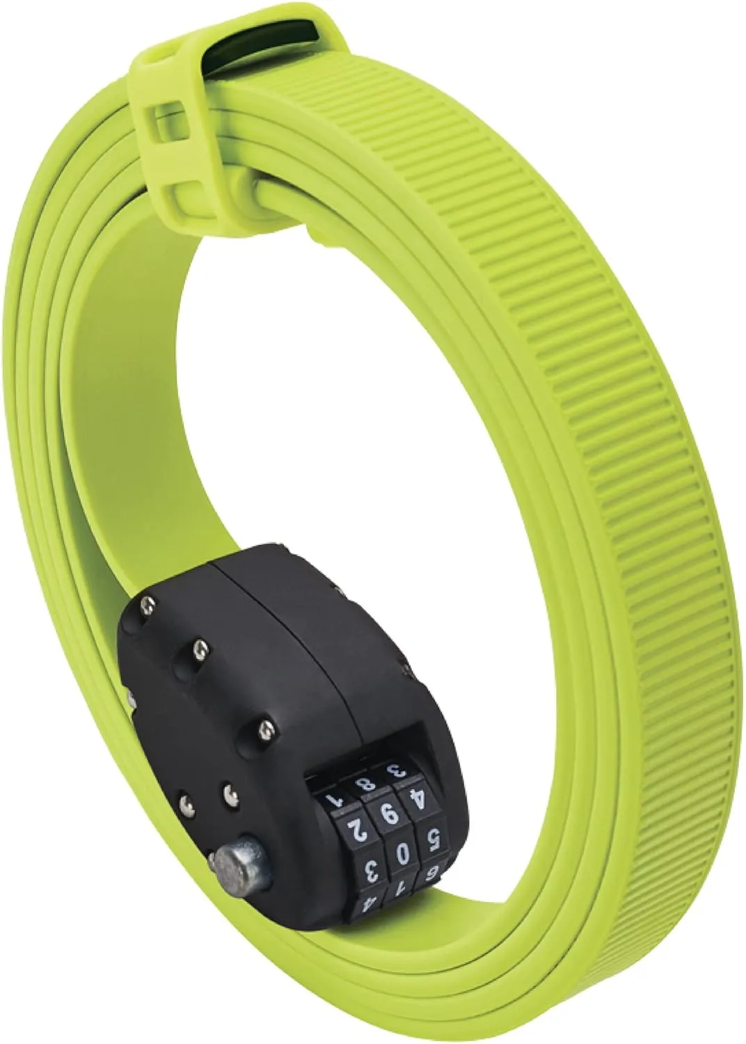 OTTOLOCK Cinch Lock - Lightweight Anti Theft Compact Combination Bike Lock, Ideal for Quick Stops, Bicycle Accessories, Flash Green, 60 Inch