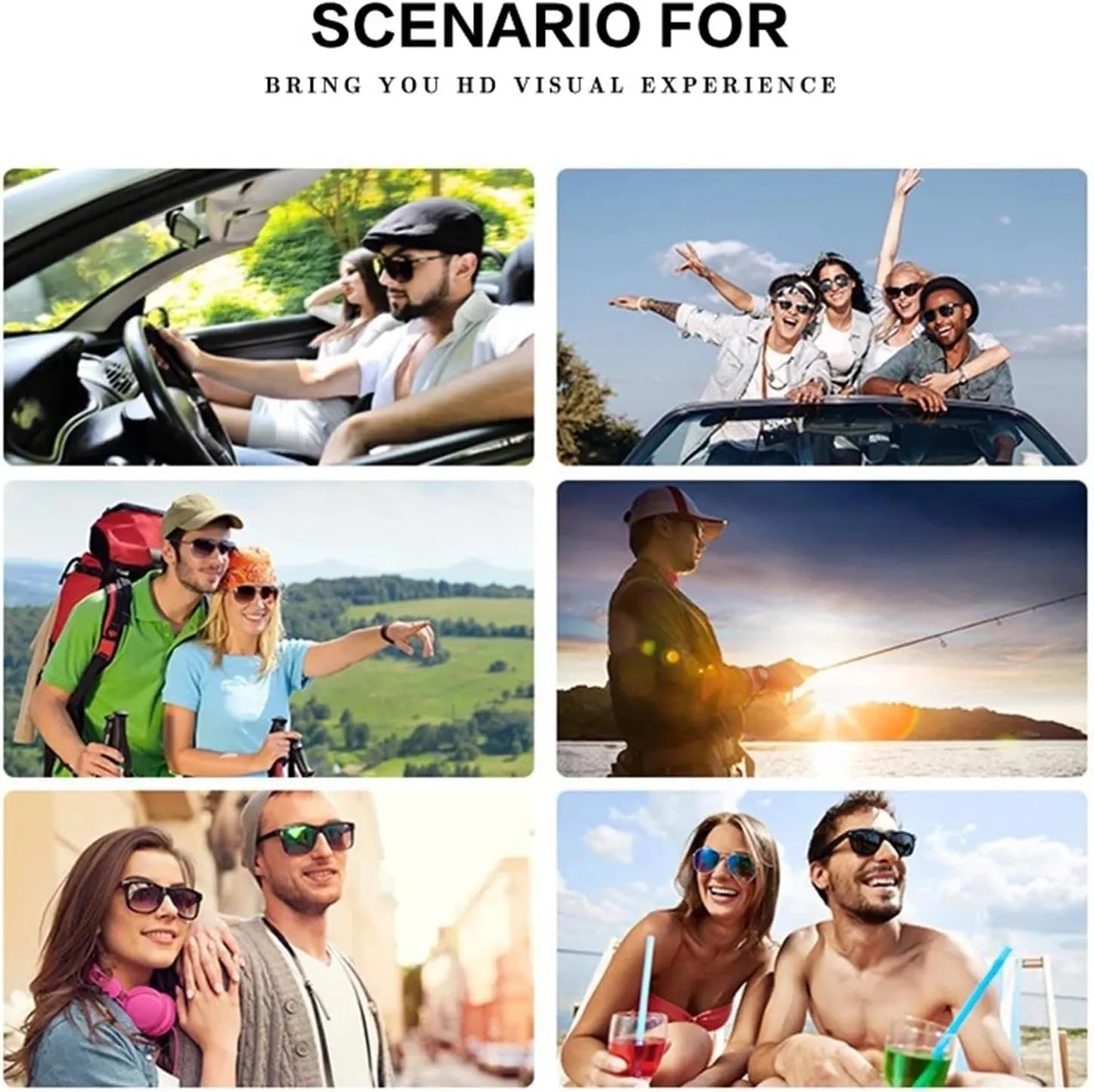 Outdoor Metal Frame Trend Sunglasses Men Driving Polarized Sunglasses