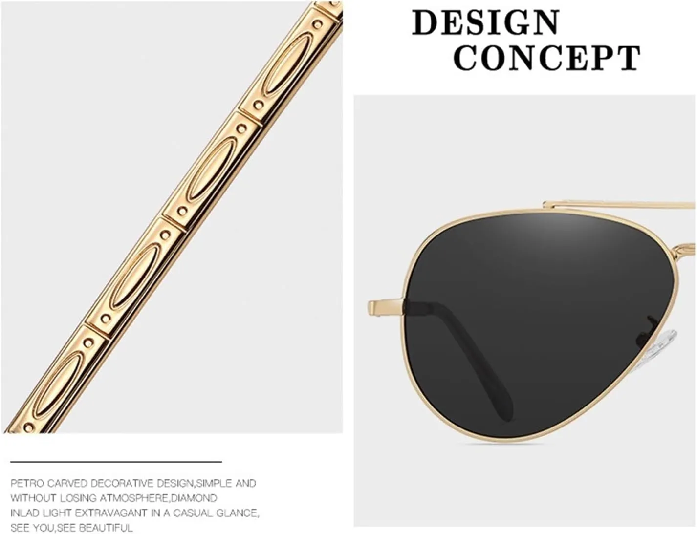 Outdoor Metal Frame Trend Sunglasses Men Driving Polarized Sunglasses