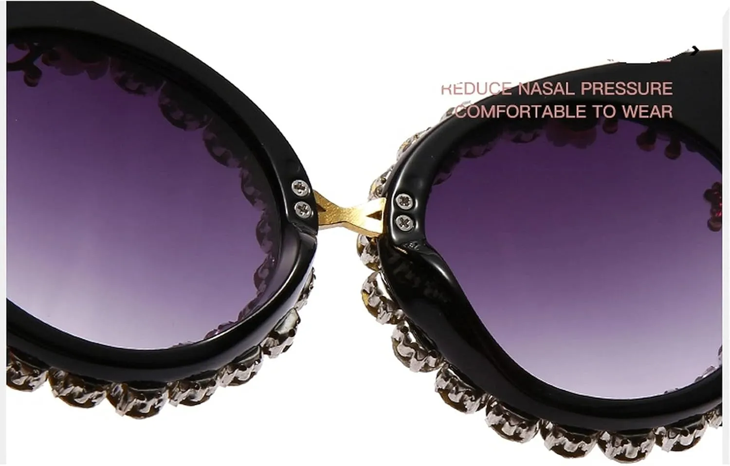 Oversized Diamond Sunglasses Women Rhinestone Cat Eye Sunglasses Vintage Female Sparkling Party sunglasses Eyewear